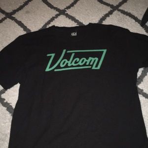 Volcom shirt- turquoise logo